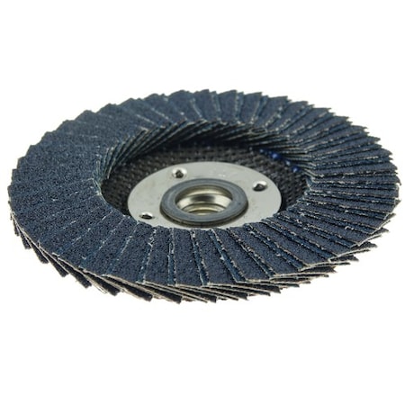 Weiler 4-1/2" Tiger X Flap Disc, Flat (TY27), Phenolic Backing, 40Z, 5/8-11" 51226